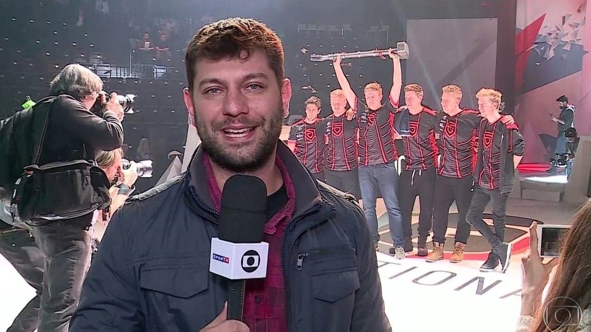 Leo Bianchi na época em que trabalhava na Globo (Foto: Reprodução/ Instagram)