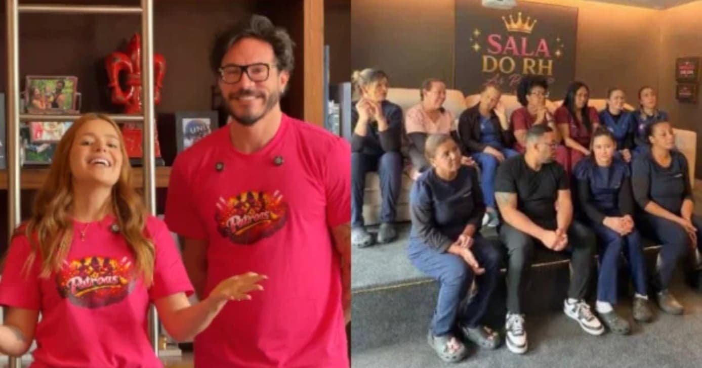 Viih Tube e Eliezer lançaram o próprio reality show com os funcionários (Foto: Reprodução/ Instagram)