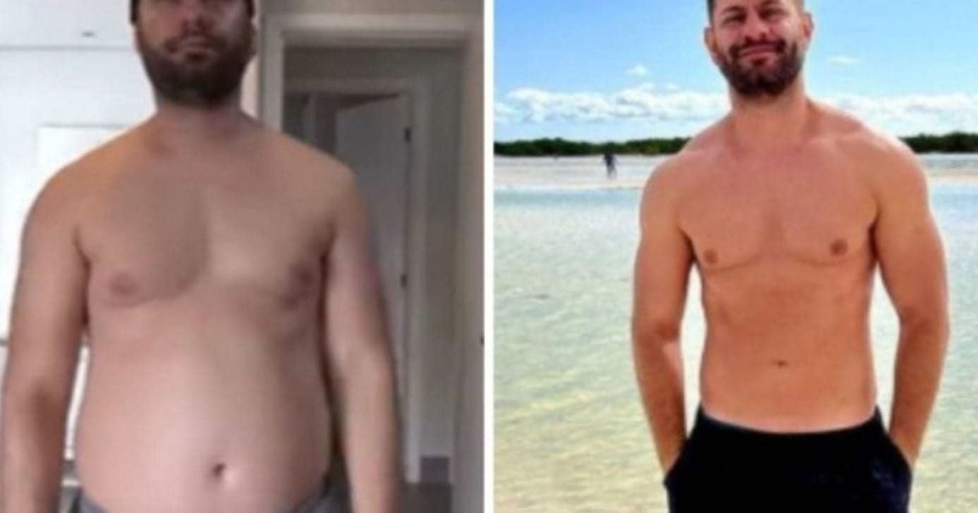 Leo Bianchi mostrou seu antes e depois (Foto: Reprodução/ Instagram)