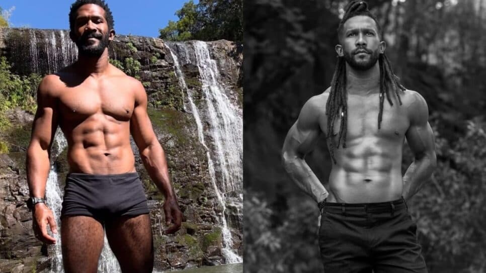 André Luiz Miranda, aos 37, barbudo, musculoso e com volumão (Foto: Reprodução/ Instagram/ Montagem) André Luiz Miranda, aos 37, barbudo, musculoso e com volumão (Foto: Reprodução/ Instagram/ Montagem)