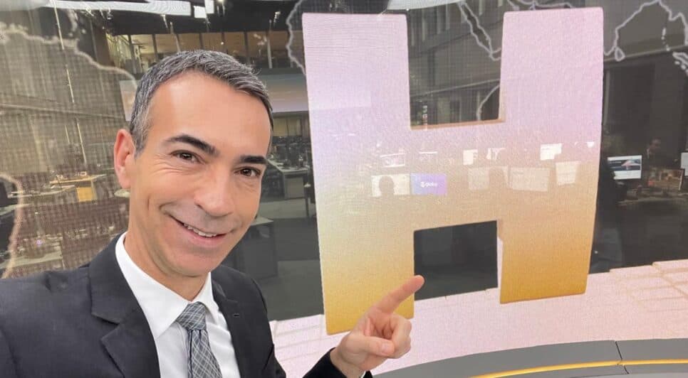 César Tralli, âncora do JH, na Globo (Foto: Reprodução/ Redes Sociais) César Tralli, âncora do JH, na Globo (Foto: Reprodução/ Redes Sociais)