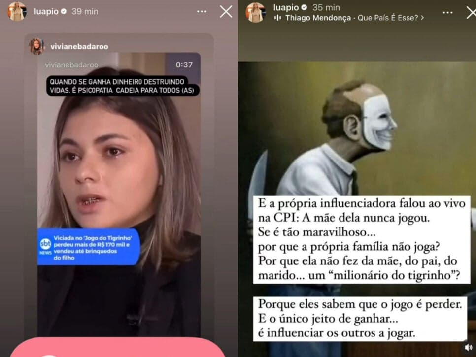 Luana Piovani fala sobre Virginia e Zé Felipe (Foto: Reprodução) Luana Piovani fala sobre Virginia e Zé Felipe (Foto: Reprodução)