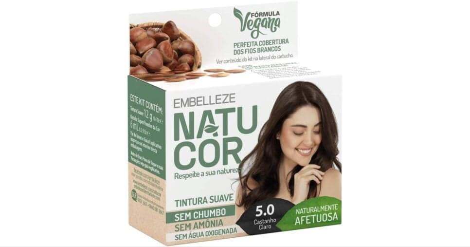 natucor Tinta de Cabelo Naturalmente Afetuosa 5.0 Kit, Castanho Claro - Foto: Internet natucor Tinta de Cabelo Naturalmente Afetuosa 5.0 Kit, Castanho Claro - Foto: Internet