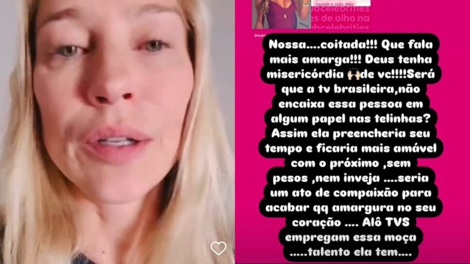 Poliana Rocha ironiza estrela da TV em críticas feitas à nora (Fotos: Instagram/ Montagem) Poliana Rocha ironiza estrela da TV em críticas feitas à nora (Fotos: Instagram/ Montagem)