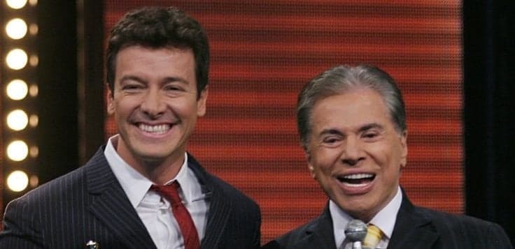 Rodrigo Faro e Silvio Santos no Troféu Imprensa (Foto: Reprodução) Rodrigo Faro e Silvio Santos no Troféu Imprensa (Foto: Reprodução)