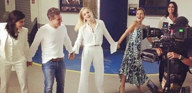 Elenco da Globo grava vinheta de fim de ano