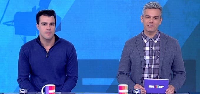 Otaviano Costa comete gafe e acaba matando Leonardo no "Vídeo Show"
