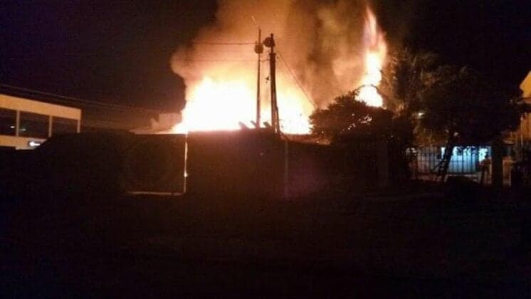 Em má fase, Band tem filial destruída em incêndio, que pode ter sido criminoso