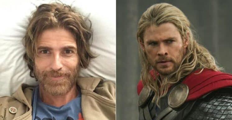 Reynaldo Gianecchini é confundido com Thor nos bastidores de "A Lei do Amor"