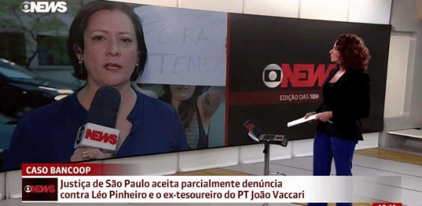 Jornalista da Globo News ironiza manifestante: "falta de conhecimento"