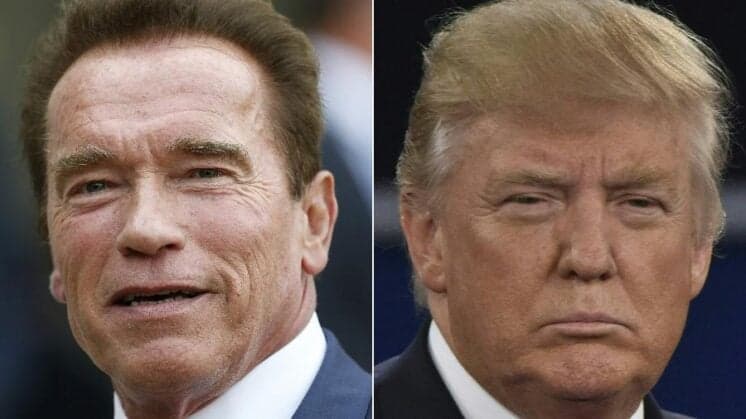 Trump critica Schwarzenegger por baixa audiência do "Aprendiz"; ator rebate com ironia