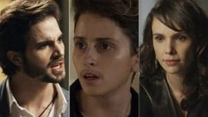 Ruy (Fiuk), Ivan (Carol Duarte) e Irene (Débora Falabella) em "A Força do Querer" (Fotos: Divulgação/Globo) Ruy (Fiuk), Ivan (Carol Duarte) e Irene (Débora Falabella) em "A Força do Querer" (Fotos: Divulgação/Globo)