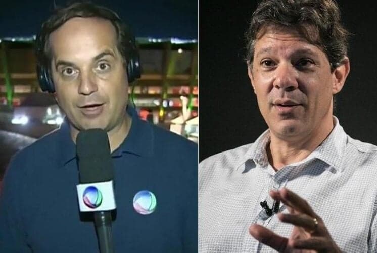 Repórter da Record e Haddad discutem no twitter e envolvem até a Globo: "Você trabalha para Edir Macedo"