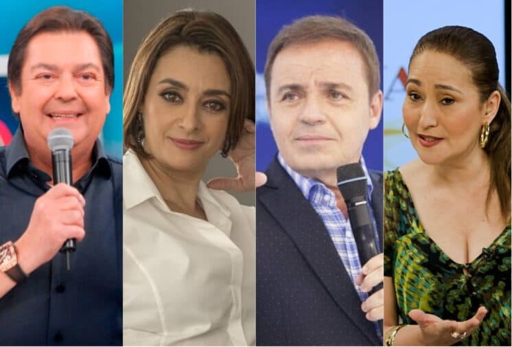No passado Catia Fonseca e Sonia Abrão apresentaram programa juntas, assim como Fausto Silva e Gugu; assista!