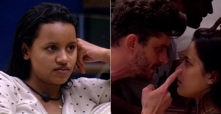 Gleici critica relacionamento de Emilly e Marcos no BBB17 (TV Globo/Reprodução) Gleici critica relacionamento de Emilly e Marcos no BBB17 (TV Globo/Reprodução)