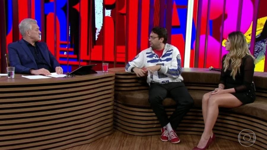 Dani Calabresa e Fernando Caruso no programa de Pedro Bial (Foto: TV Globo) Dani Calabresa e Fernando Caruso no programa de Pedro Bial (Foto: TV Globo)