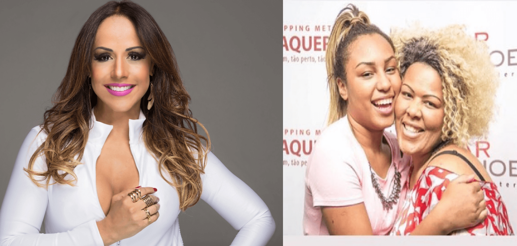 (À esquerda) Carla Cristina e Deise Cipriano com sua filha serão juradas na Record (Foto: Reprodução) (À esquerda) Carla Cristina e Deise Cipriano com sua filha serão juradas na Record (Foto: Reprodução)