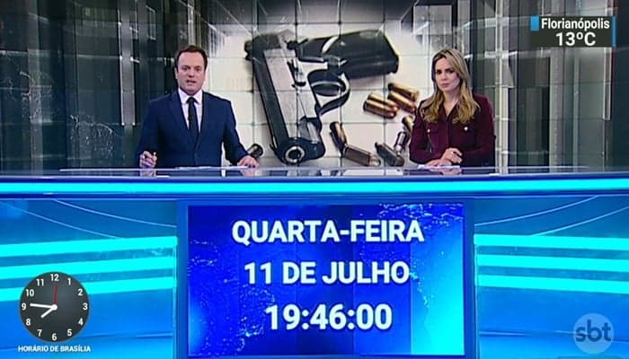 Marcelo Torres e Rachel Sheherazade no comando do SBT Brasil (Foto: Reprodução/SBT) Marcelo Torres e Rachel Sheherazade no comando do SBT Brasil (Foto: Reprodução/SBT)