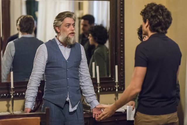 Ramiro (Fabio Assunção) e Ramirinho (Jesuíta Barbosa) em Onde Nascem os Fortes (Foto: Globo/Paulo Belote) Ramiro (Fabio Assunção) e Ramirinho (Jesuíta Barbosa) em Onde Nascem os Fortes (Foto: Globo/Paulo Belote)