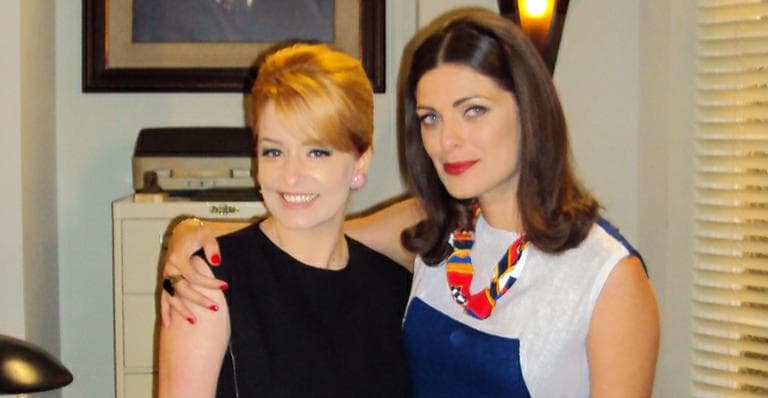 Luciana Vendramini protagonizou com Gisele Tigre beijo gay em novela do SBT (Foto: Divulgação) Luciana Vendramini protagonizou com Gisele Tigre beijo gay em novela do SBT (Foto: Divulgação)