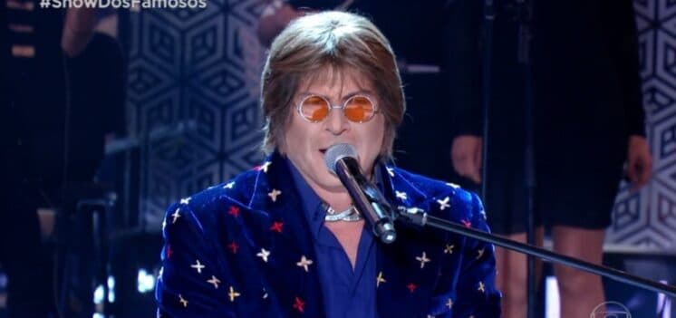 Paulo Ricardo faz apresentação emocionante, canta Imagine com coral de crianças e é eliminado do Show dos Famosos