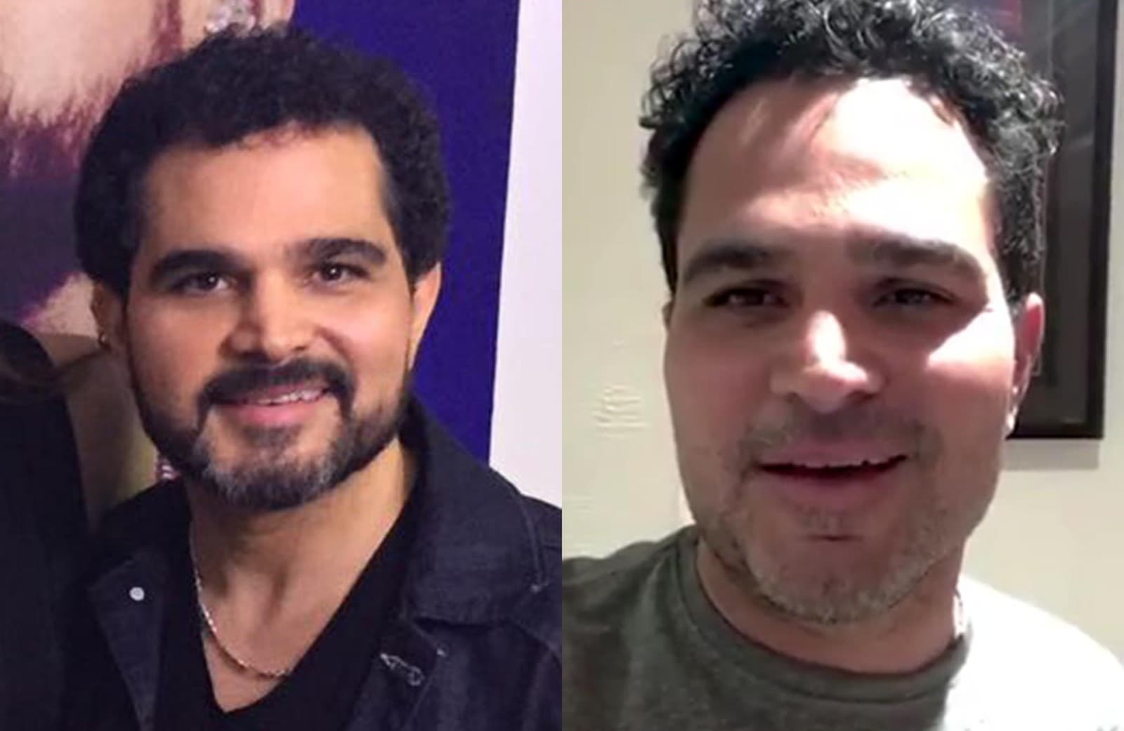 Antes e depois de Luciano (Foto: Montagem) Antes e depois de Luciano (Foto: Montagem)