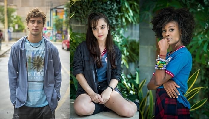 Eike Duarte, Bella Piero e Jeniffer Dias em Malhação (Fotos: Globo/João Cotta/Raquel Cunha) Eike Duarte, Bella Piero e Jeniffer Dias em Malhação (Fotos: Globo/João Cotta/Raquel Cunha)