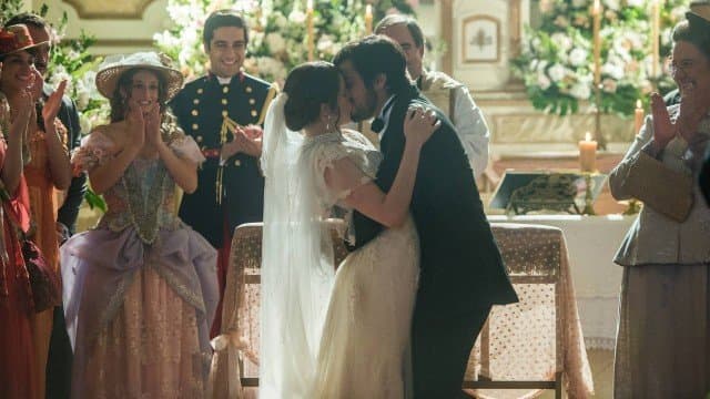 Ema casa com Ernesto, em Orgulho e Paixão (Foto: Raquel Cunha /Globo / Divulgação) Ema casa com Ernesto, em Orgulho e Paixão (Foto: Raquel Cunha /Globo / Divulgação)