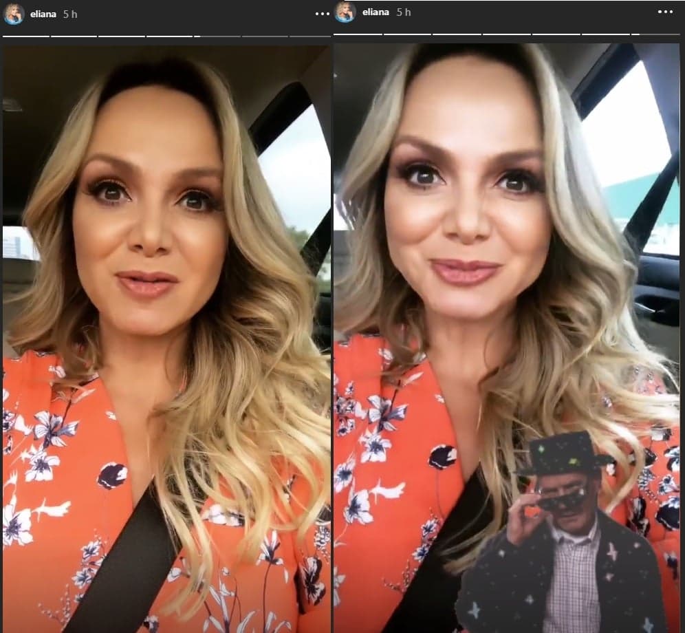 Eliana pedindo para que a produção arrumasse um bolo(Foto: Reprodução / Instagram). Eliana pedindo para que a produção arrumasse um bolo(Foto: Reprodução / Instagram).