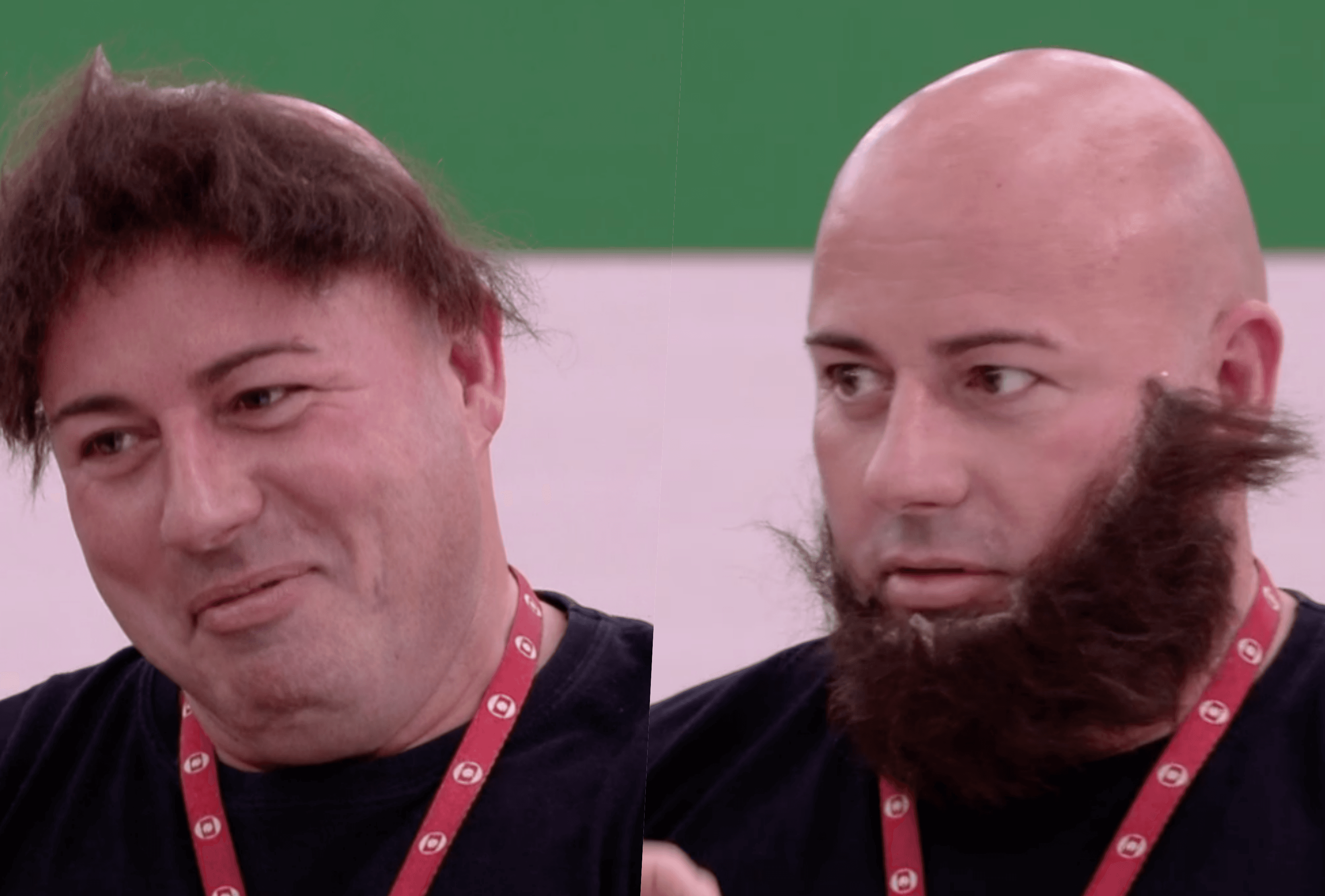Louro José e Ana Maria Braga brincaram com barba postiça durante o Mais Você Louro José e Ana Maria Braga brincaram com barba postiça durante o Mais Você