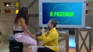Fernanda Lacerda ficou em choque durante entrevista após eliminação da Fazenda Fernanda Lacerda ficou em choque durante entrevista após eliminação da Fazenda