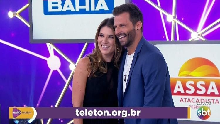 Rebeca Abravanel e Henri Castelli foram "shippados" no Teleton (Foto: Reprodução) Rebeca Abravanel e Henri Castelli foram "shippados" no Teleton (Foto: Reprodução)