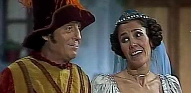 Roberto Gómez Bolaños e Florinda Meza interpretam "Juleu" e "Romieta" (Foto: Reprodução) Roberto Gómez Bolaños e Florinda Meza interpretam "Juleu" e "Romieta" (Foto: Reprodução)
