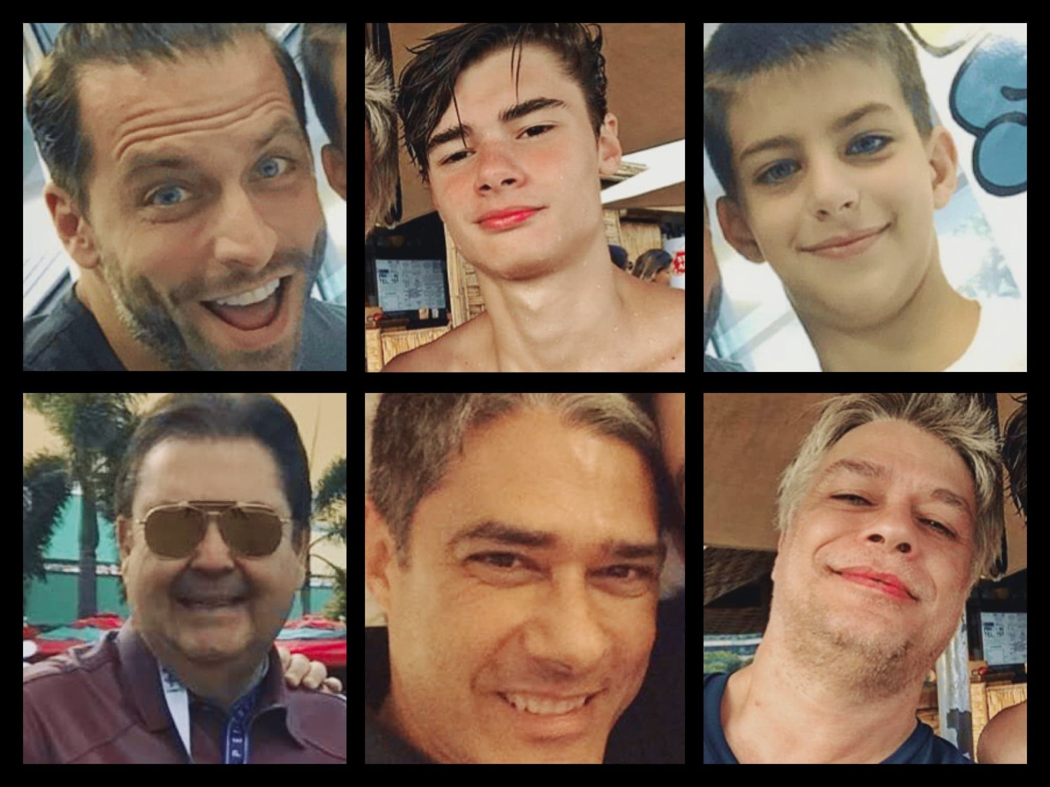 Pais famosos com seus filhos parecidos. Pais famosos com seus filhos parecidos.