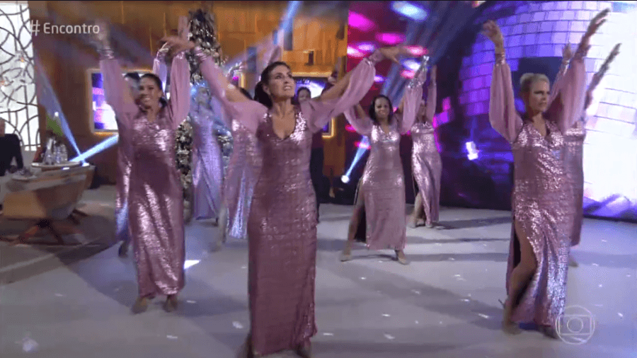 Fátima Bernardes arrasou na dança durante o Encontro (Foto: Divulgação) Fátima Bernardes arrasou na dança durante o Encontro (Foto: Divulgação)
