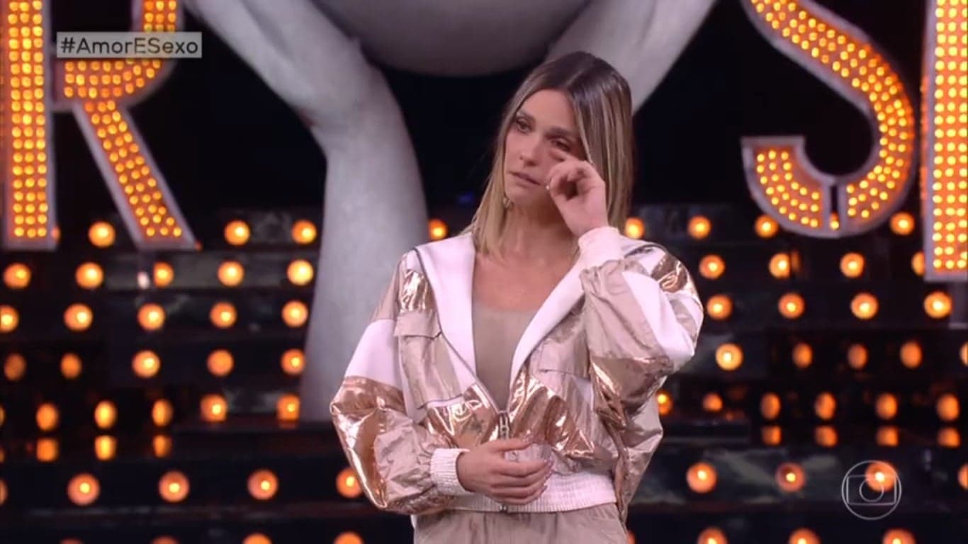 Fernanda Lima emocionada no Amor e Sexo Fernanda Lima emocionada no Amor e Sexo
