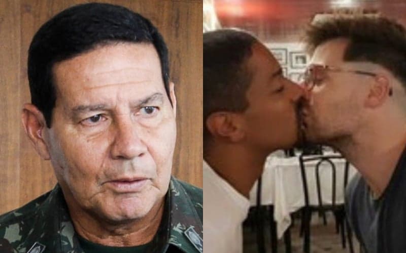 Vice de Bolsonaro ficou em choque com os atores da Globo (Foto: Reprodução) Vice de Bolsonaro ficou em choque com os atores da Globo (Foto: Reprodução)