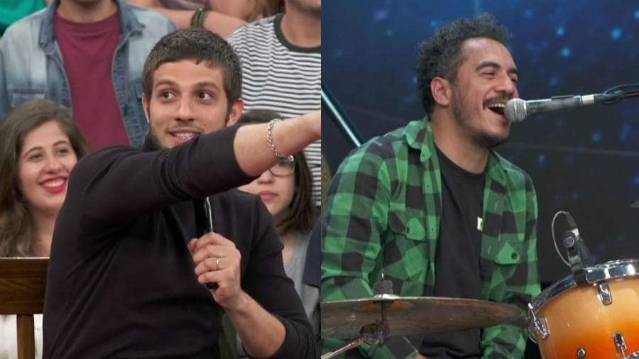 Chay Suede se reencontrou com Marcelo D2 (Foto: Reprodução/Gshow) Chay Suede se reencontrou com Marcelo D2 (Foto: Reprodução/Gshow)