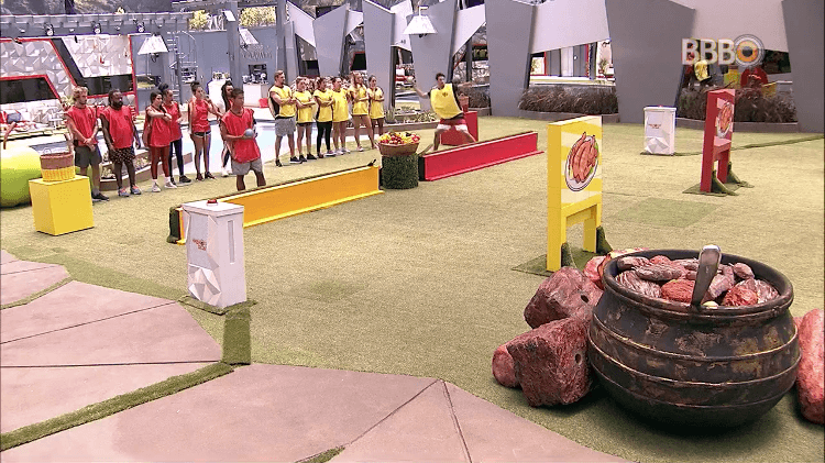 Prova da comida no BBB19 (Foto: Divulgação) Prova da comida no BBB19 (Foto: Divulgação)
