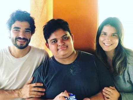 Caio Blat, Antônio e Ana Ariel (Foto: Divulgação) Caio Blat, Antônio e Ana Ariel (Foto: Divulgação)