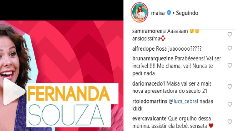 Bruna Marquezine pede para participar do Programa da Maisa (Foto: Reprodução) Bruna Marquezine pede para participar do Programa da Maisa (Foto: Reprodução)