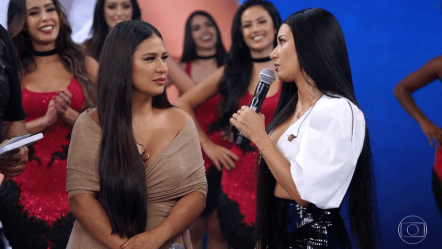 Simone e Simaria foram ao palco do Domingão do Faustão e fizeram revelações (Foto: Reprodução/ Globo) Simone e Simaria foram ao palco do Domingão do Faustão e fizeram revelações (Foto: Reprodução/ Globo)