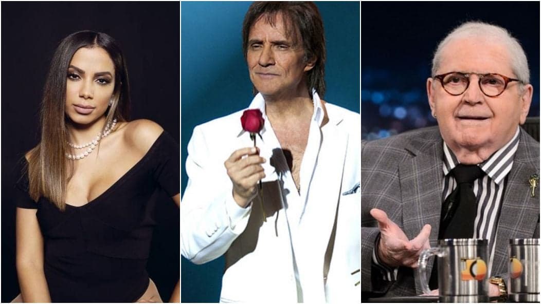 Anitta, Roberto Carlos e Jô Soares são alguns famosos que tiveram suas manias reveladas (Foto: Reprodução/Montagem) Anitta, Roberto Carlos e Jô Soares são alguns famosos que tiveram suas manias reveladas (Foto: Reprodução/Montagem)