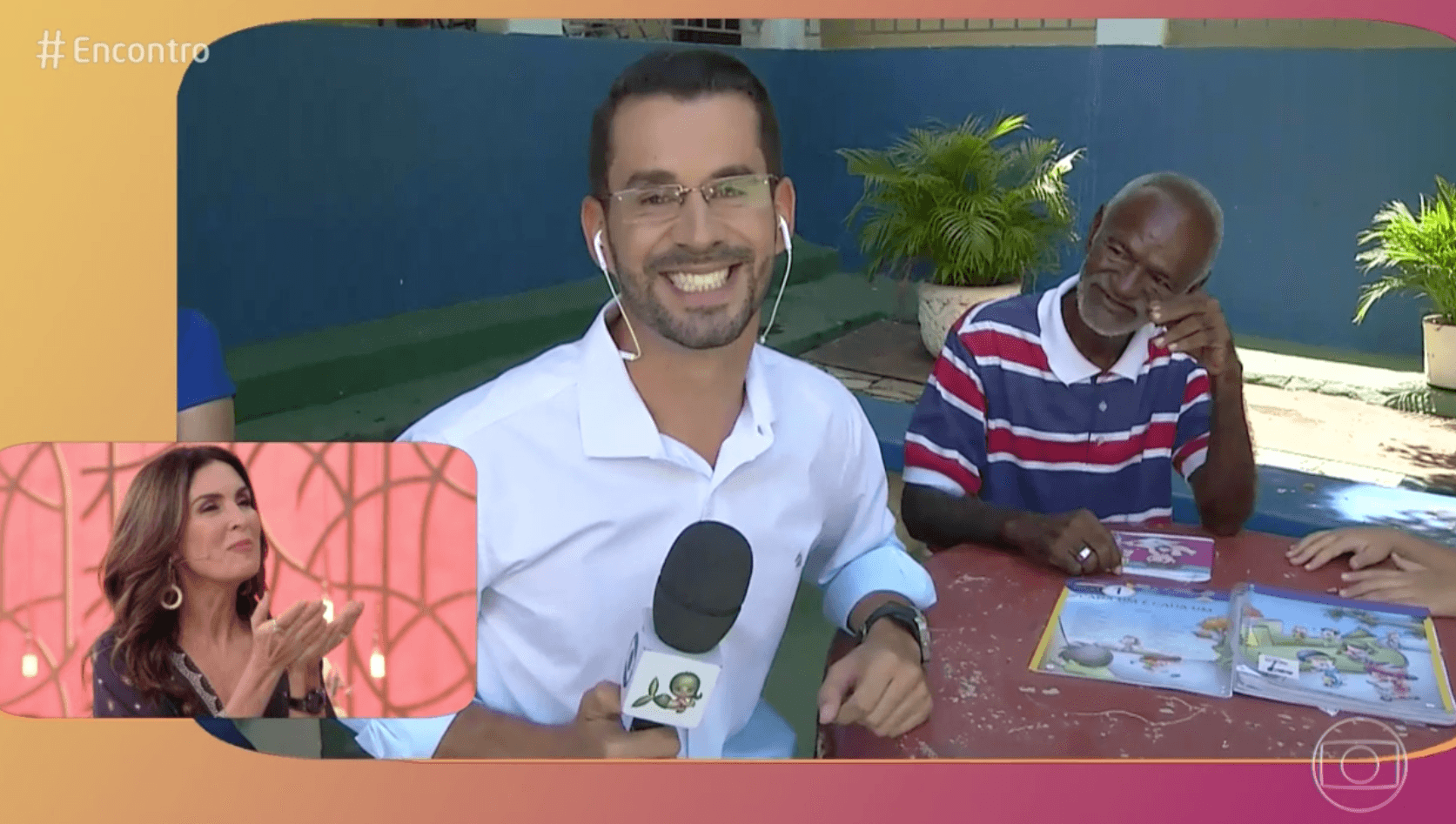 Ao vivo, Fátima Bernardes é questionada sobre William Bonner, fica constrangida e debocha: "Ta meio desatualizado" Foto: Reprodução Ao vivo, Fátima Bernardes é questionada sobre William Bonner, fica constrangida e debocha: "Ta meio desatualizado" Foto: Reprodução