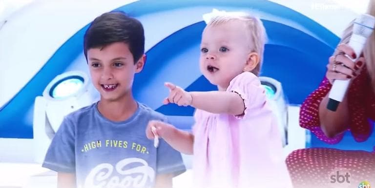 Manuela, Arthur e Eliana no SBT (Foto: Reprodução/ SBT) Manuela, Arthur e Eliana no SBT (Foto: Reprodução/ SBT)