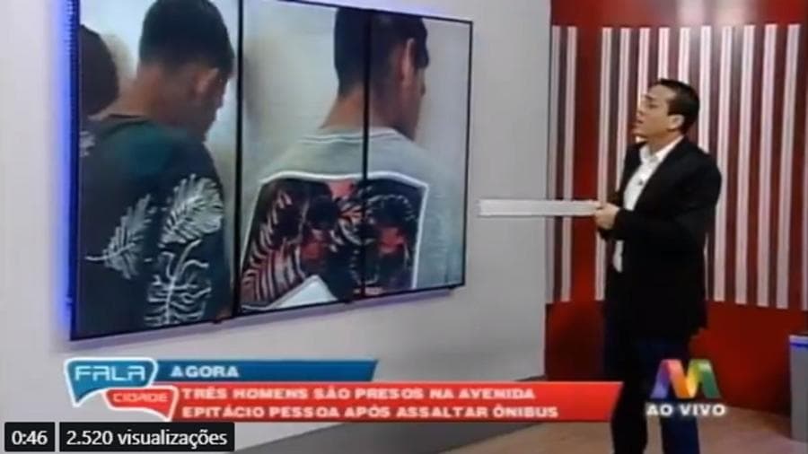 Na Band, suspeito de cometer crime manda apresentador de jornal tomar naquele lugar ao vivo; assista