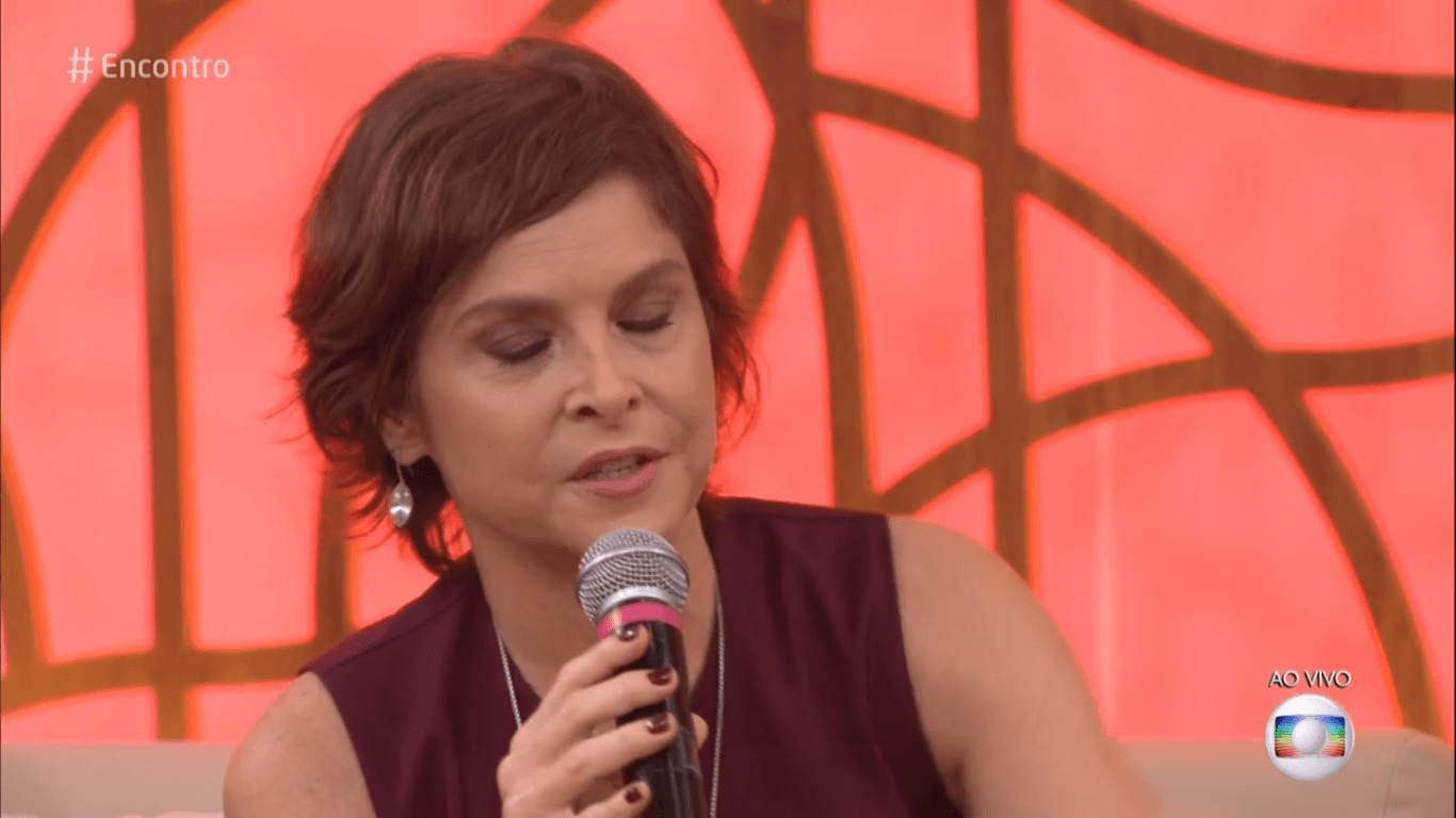 Drica Moraes ao vivo na Globo (Foto: Reprodução) Drica Moraes ao vivo na Globo (Foto: Reprodução)