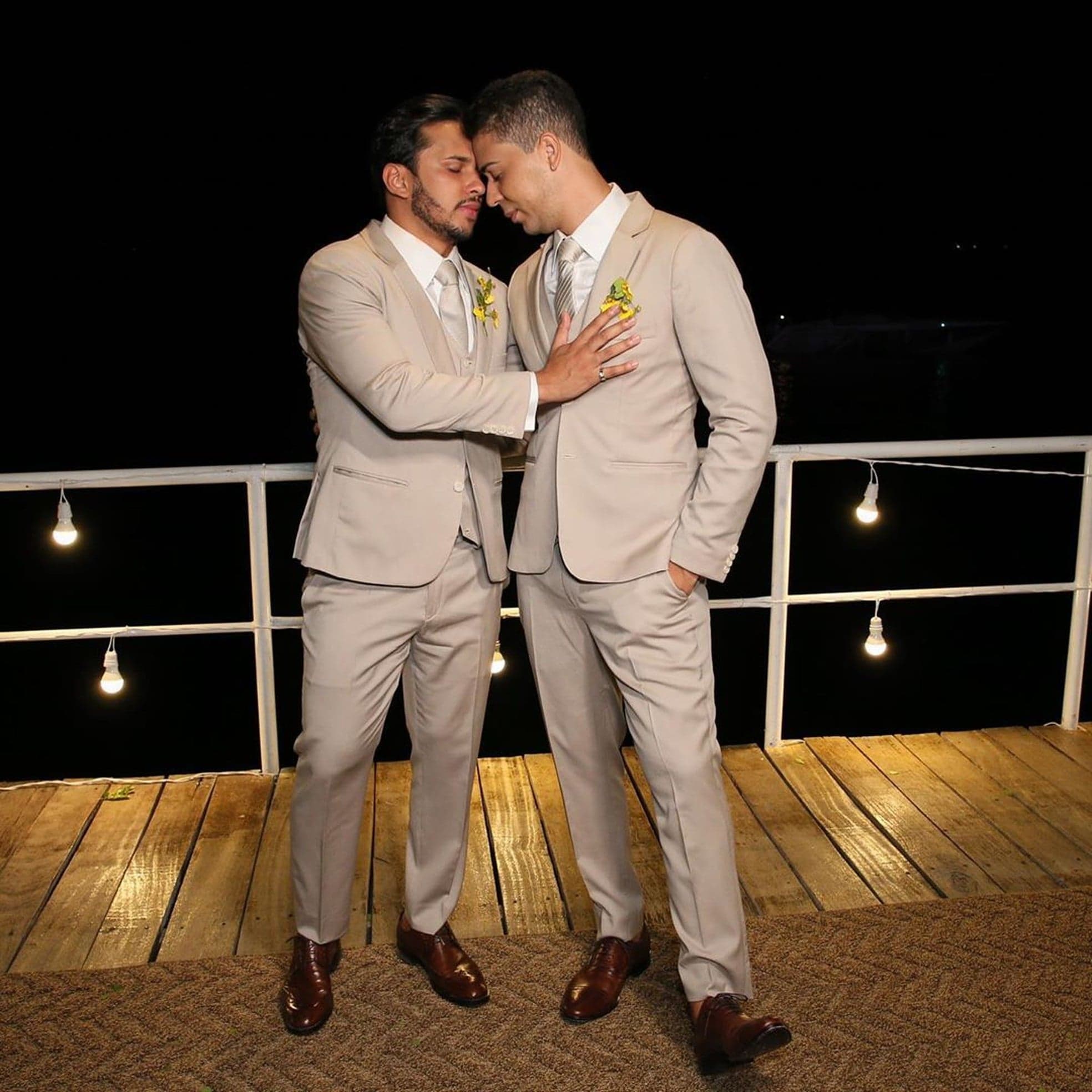 Carlinhos Maia e Lucas Guimarães no casamento — Foto: Davi Nascimento/Reprodução/Instagram Carlinhos Maia e Lucas Guimarães no casamento — Foto: Davi Nascimento/Reprodução/Instagram