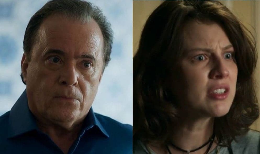 Olavo e Rivalda em O Sétimo Guardião (Foto: Reprodução/ Globo) Olavo e Rivalda em O Sétimo Guardião (Foto: Reprodução/ Globo)