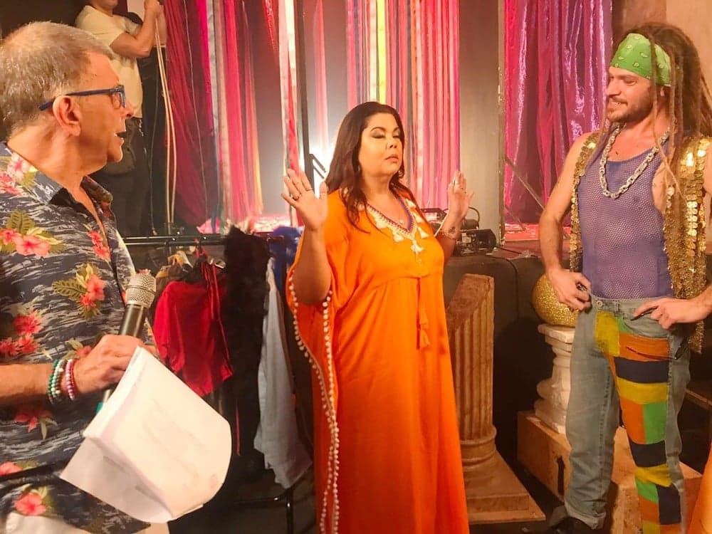 Jorge Fernando, Fabiana Karla e Emílio Dantas gravam cena de Beto Falcão em Verão 90 Jorge Fernando, Fabiana Karla e Emílio Dantas gravam cena de Beto Falcão em Verão 90